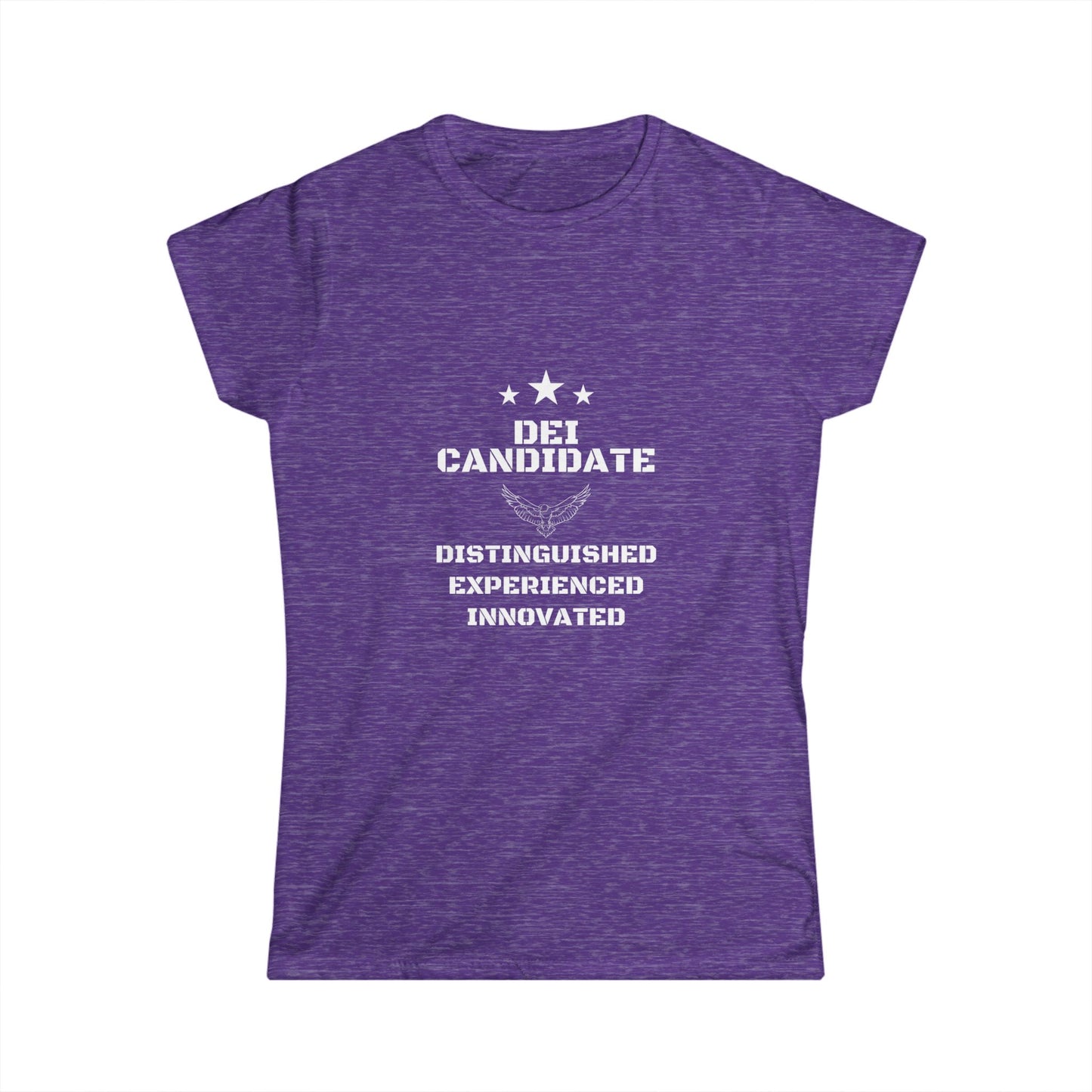 Distinguished Candidate Tee, Empowerment Shirt, DEI Candidate Tee, Feminine Fit Softstyle T-Shirt, Motivational Top