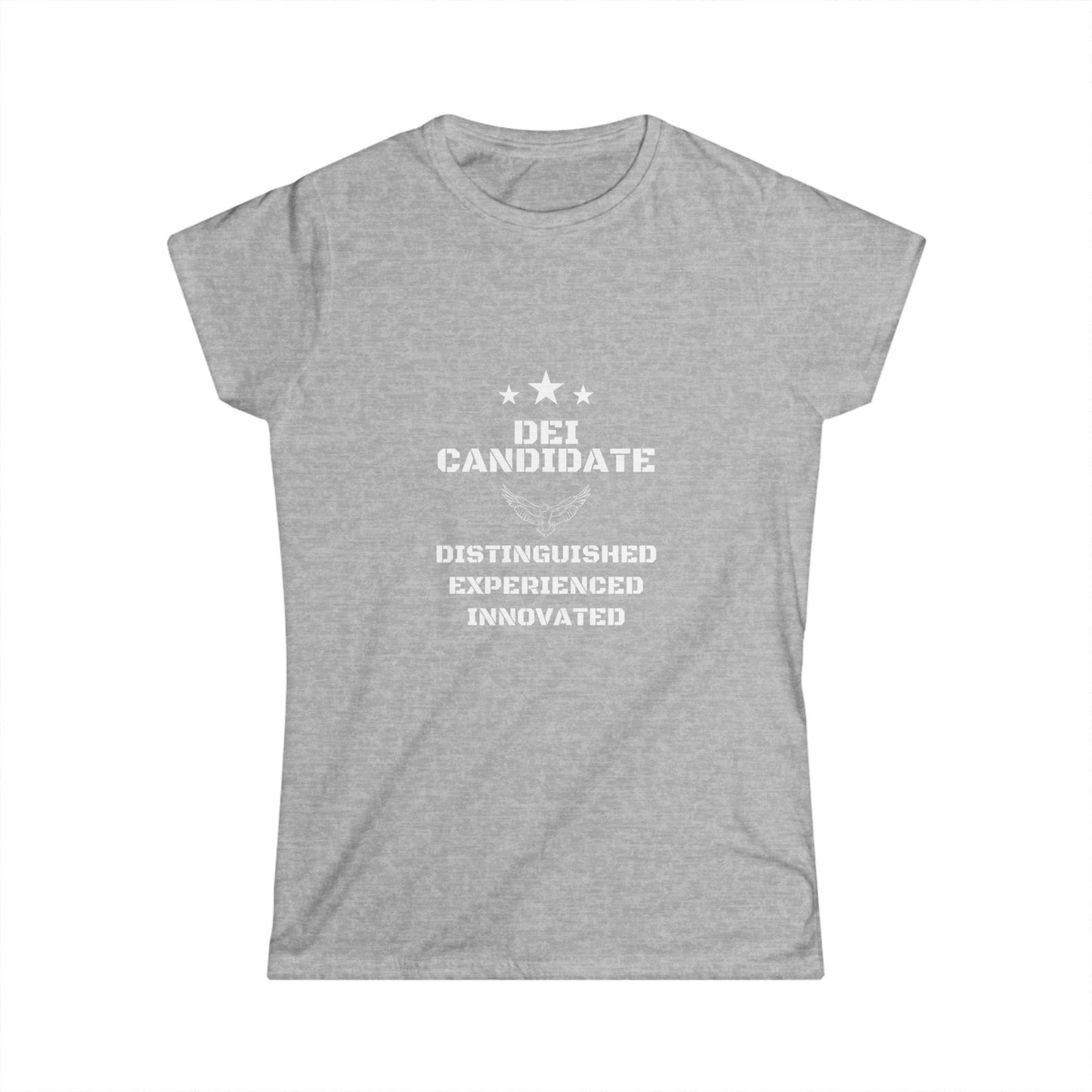Distinguished Candidate Tee, Empowerment Shirt, DEI Candidate Tee, Feminine Fit Softstyle T-Shirt, Motivational Top
