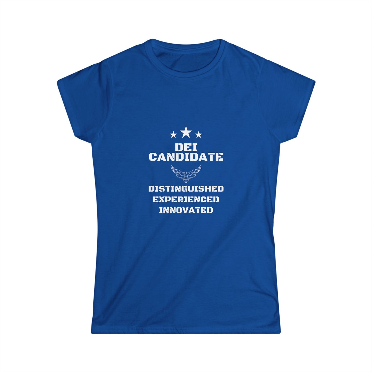 Distinguished Candidate Tee, Empowerment Shirt, DEI Candidate Tee, Feminine Fit Softstyle T-Shirt, Motivational Top