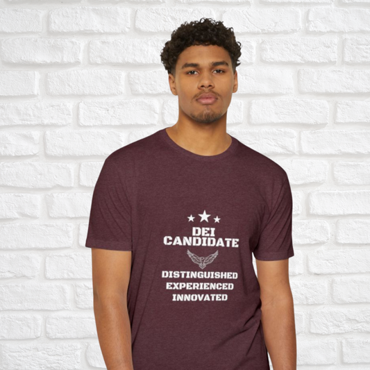 DEI Candidate Unisex T-Shirt, Diversity Inclusion Shirt, Motivational Tee, Gift for Professionals, Job Candidate Apparel