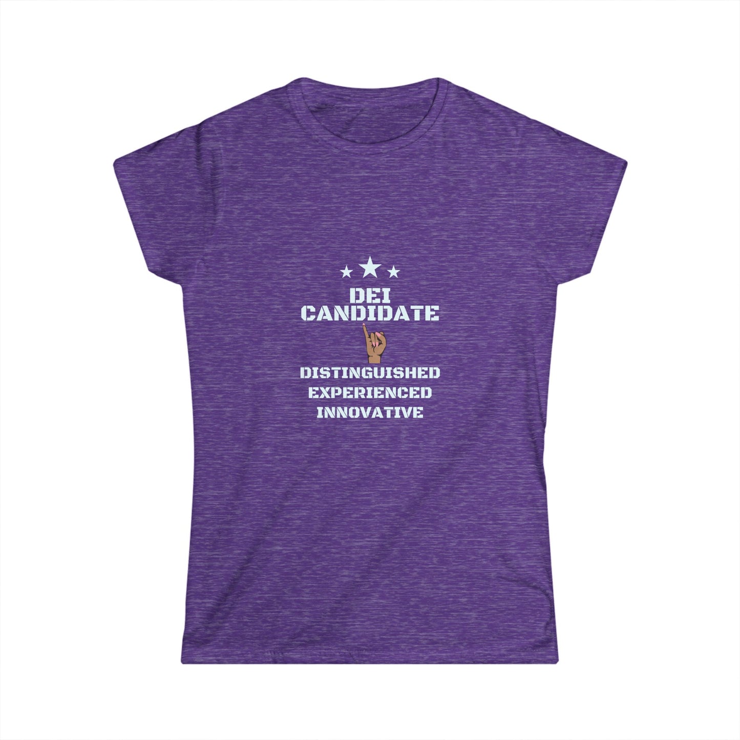 Distinguished Candidate Tee, Empowerment Shirt, DEI Candidate Tee, Feminine Fit Softstyle T-Shirt, Motivational Top