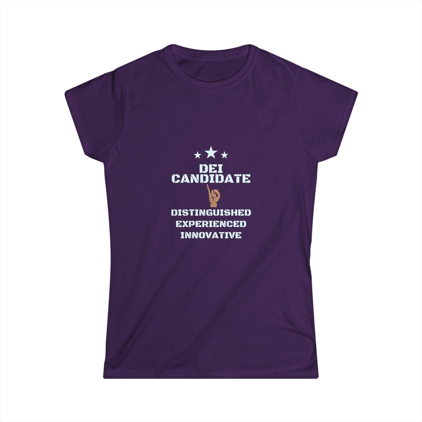 Distinguished Candidate Tee, Empowerment Shirt, DEI Candidate Tee, Feminine Fit Softstyle T-Shirt, Motivational Top