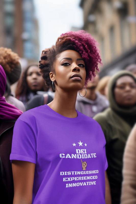Distinguished Candidate Tee, Empowerment Shirt, DEI Candidate Tee, Feminine Fit Softstyle T-Shirt, Motivational Top